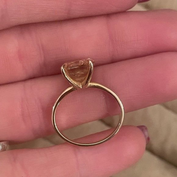 Canary Moissanite Ring - Picture 4 of 5